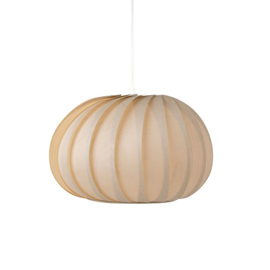 Akari Pumpkin Wood Pendant Light