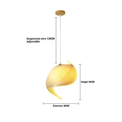 Arbor Weave Wood Pendant Light