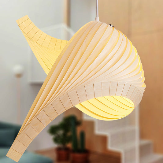 Arbor Weave Wood Pendant Light