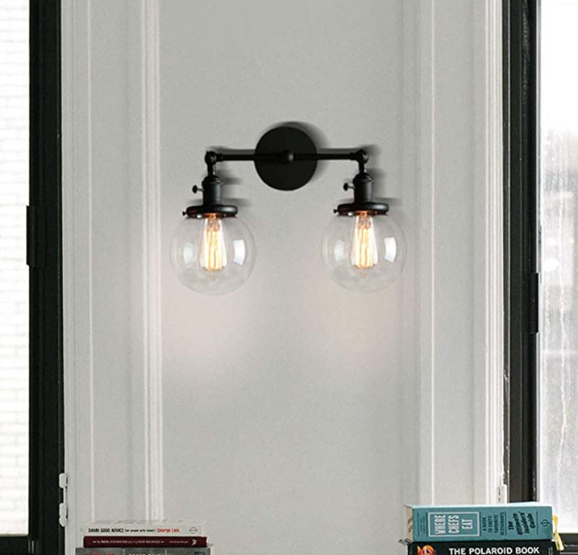 Arcadia Double Globe Vanity Wall Light