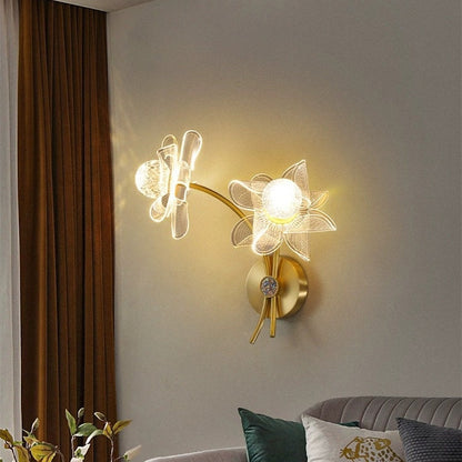 Auric Slimline LED Bedside Wall Sconce / Three Colors / Gold