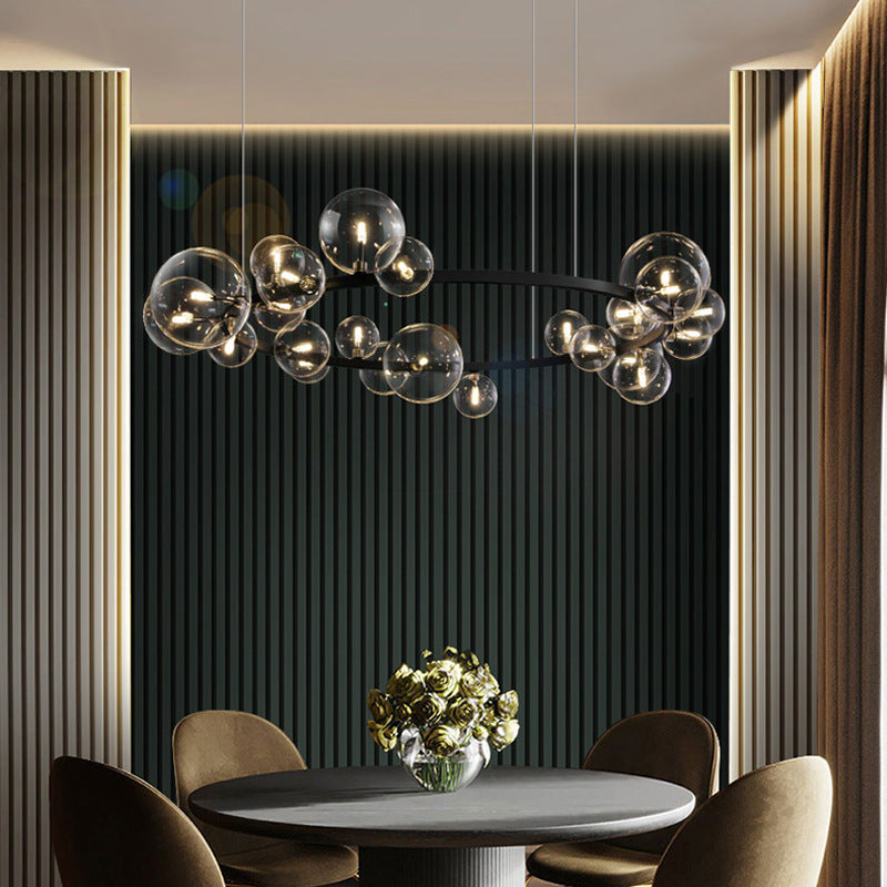 Celeste Bubble Cluster LED Chandelier / Neutral Light / 85cm