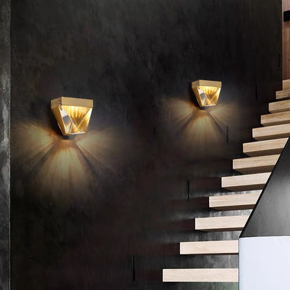 Cristallo Copper Crystal Wall Sconce