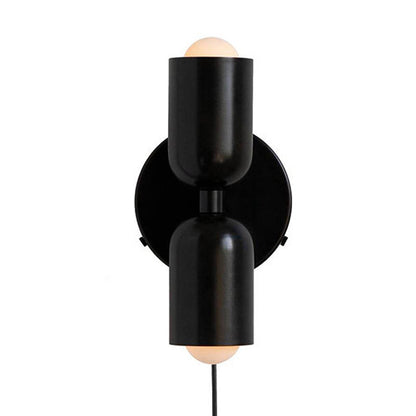 DuoTone Double-Head Bedside Wall Light / Beige Double Head / Warm Light