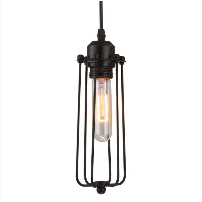 Forge Cage Black Industrial Pendant Light / Piccolo