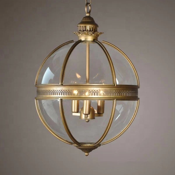 Foundry Globe Industrial Chandelier / Diameter 35CM / Antique Copper