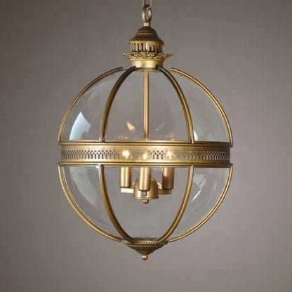 Foundry Globe Industrial Chandelier / Diameter 35CM / Antique Copper