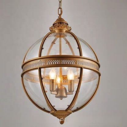 Foundry Globe Industrial Chandelier / Diameter 45CM / Black