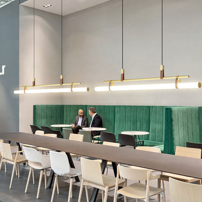 Linea Remote LED Bar Pendant / Black / 115cm / Tricolor dimming