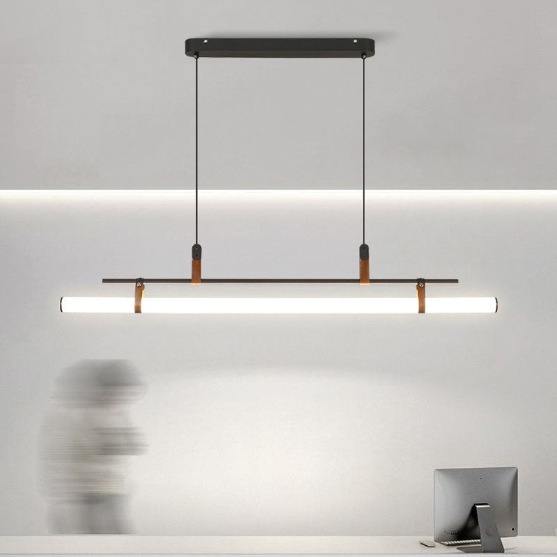 Linea Remote LED Bar Pendant / Gold / 80cm / Tricolor dimming