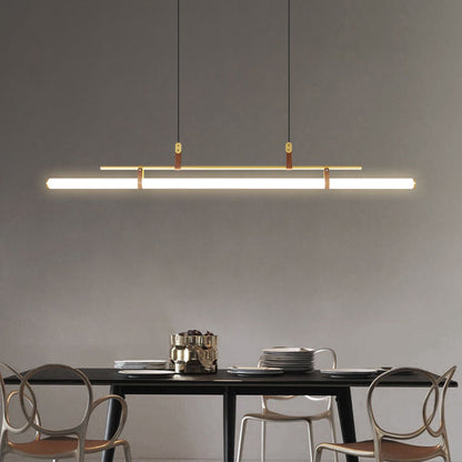 Linea Remote LED Bar Pendant / Black / 80cm / Tricolor dimming