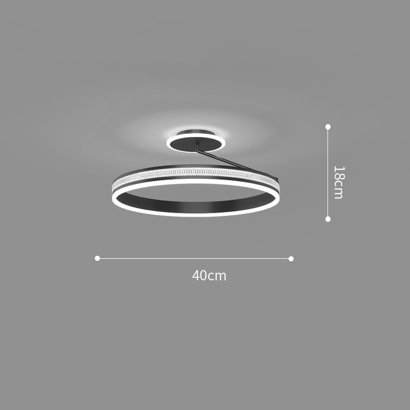 Lumiere Round LED Flush Ceiling Light / Gold / Tricolor dimming / 40cm