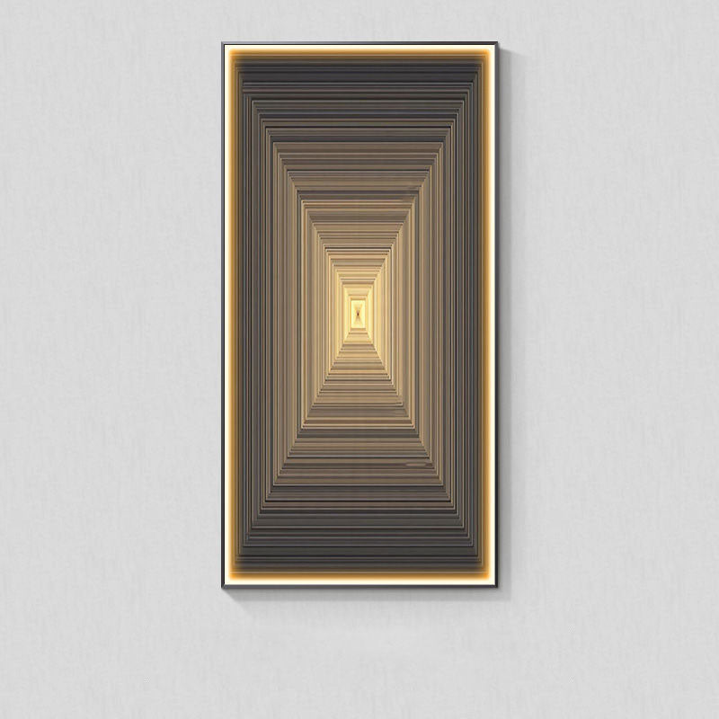 Luminous Abstract LED Wall Art Panel / A / 40X80CM / Black Frame