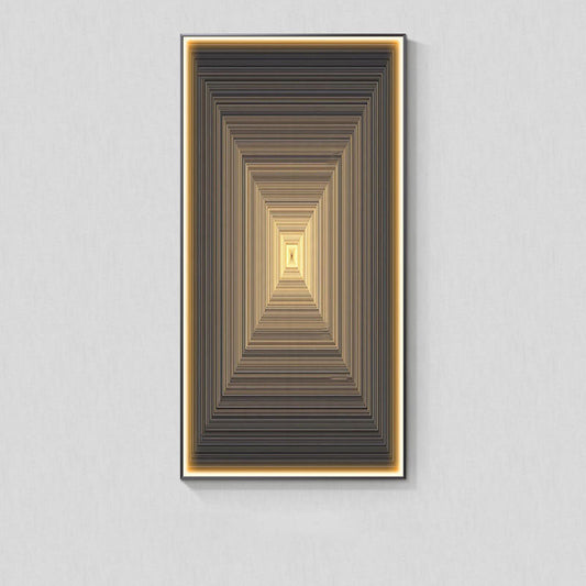 Luminous Abstract LED Wall Art Panel / A / 40X80CM / Black Frame