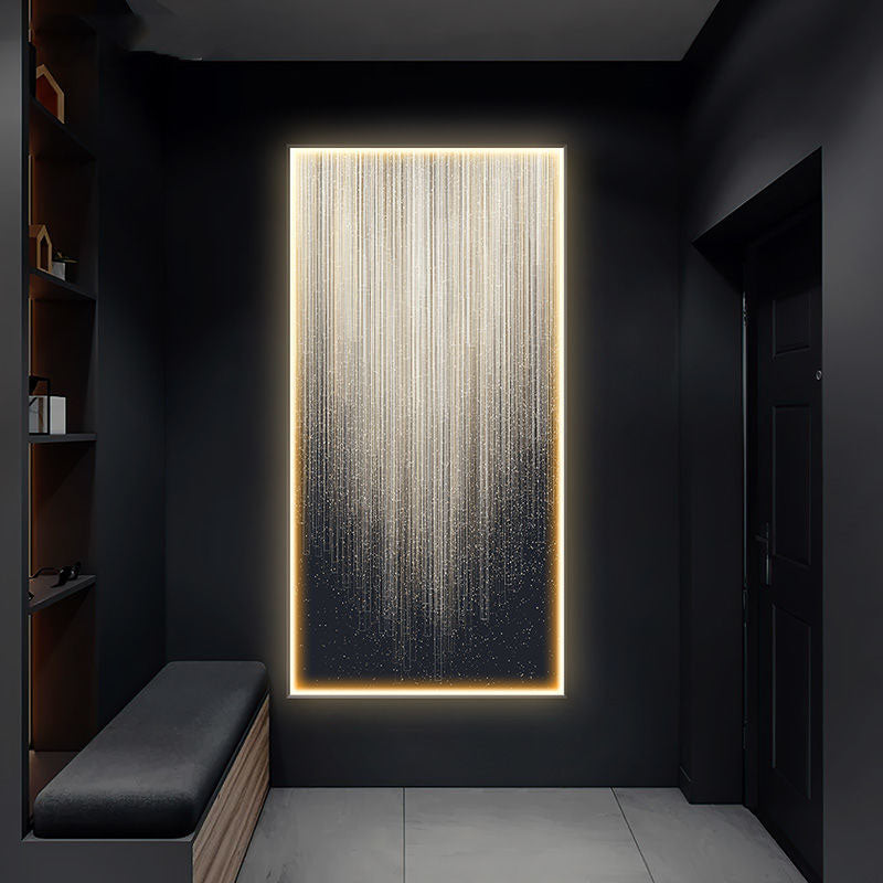Luminous Abstract LED Wall Art Panel / A / 50X100CM / Black Frame