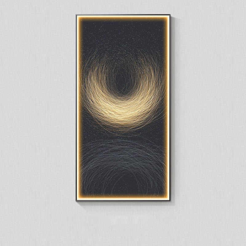 Luminous Abstract LED Wall Art Panel / I / 50X100CM / Black Frame