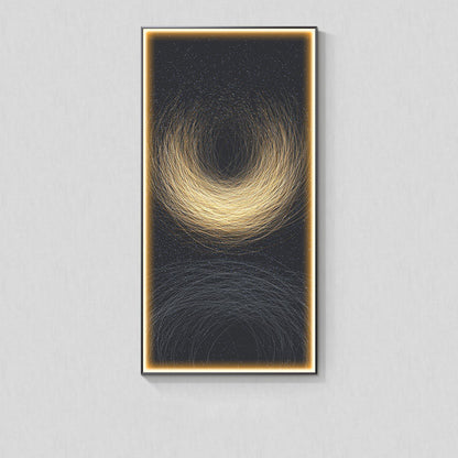 Luminous Abstract LED Wall Art Panel / I / 50X100CM / Black Frame