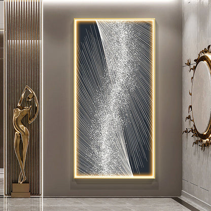Luminous Abstract LED Wall Art Panel / B / 40X80CM / Black Frame