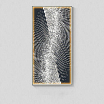 Luminous Abstract LED Wall Art Panel / D / 40X80CM / Black Frame
