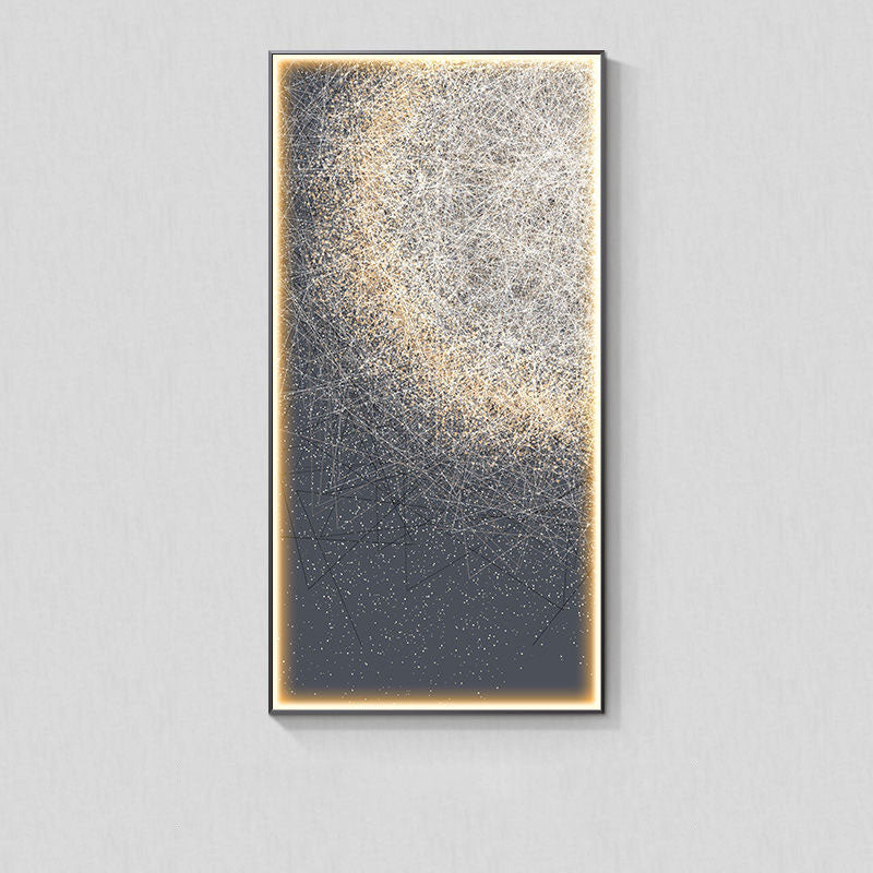Luminous Abstract LED Wall Art Panel / C / 50X100CM / Black Frame