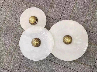 Luna Stone Round LED Wall Light / 6w / 350mm