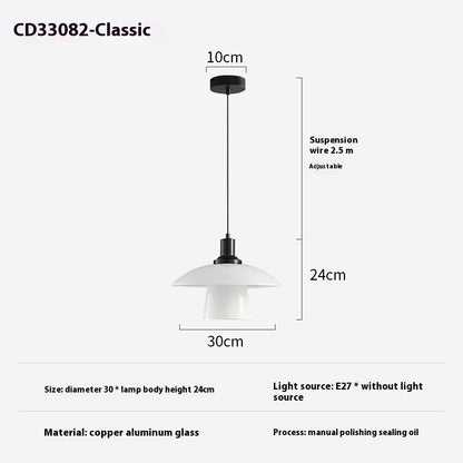 Nero Glass Bedside Pendant Light