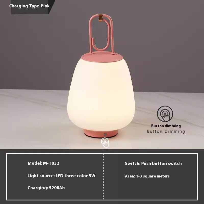 Noma Cordless Accent Table Lamp / Gray