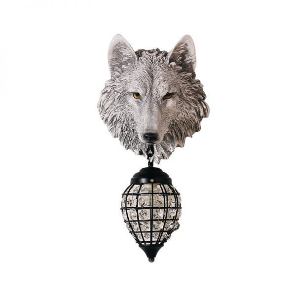 Old Town Resin Café Wall Lantern / 110V Gray
