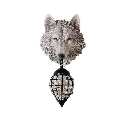 Old Town Resin Café Wall Lantern / 110V Gray