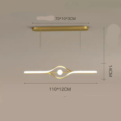 Orbit Bean Sculptural LED Pendant