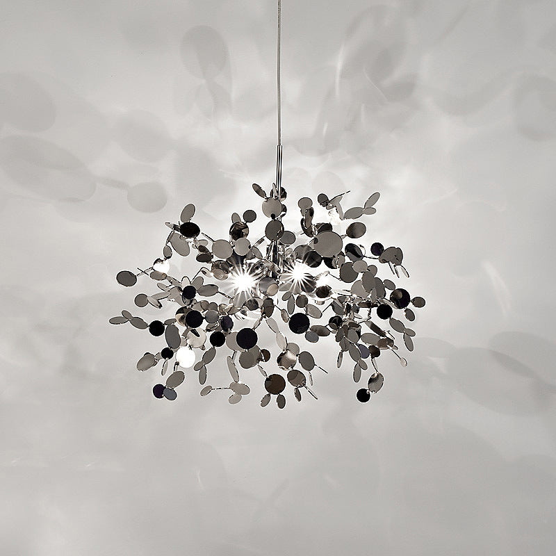 Sylvan Leaf Stainless Steel Pendant Light / Gold / warm light